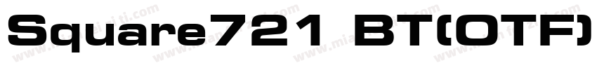 Square721 BT(OTF) Bo字体转换